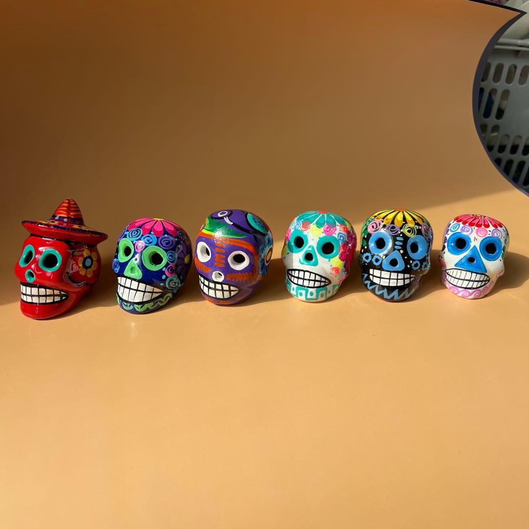 メキシコ　ドクロ　スカル 6個セット