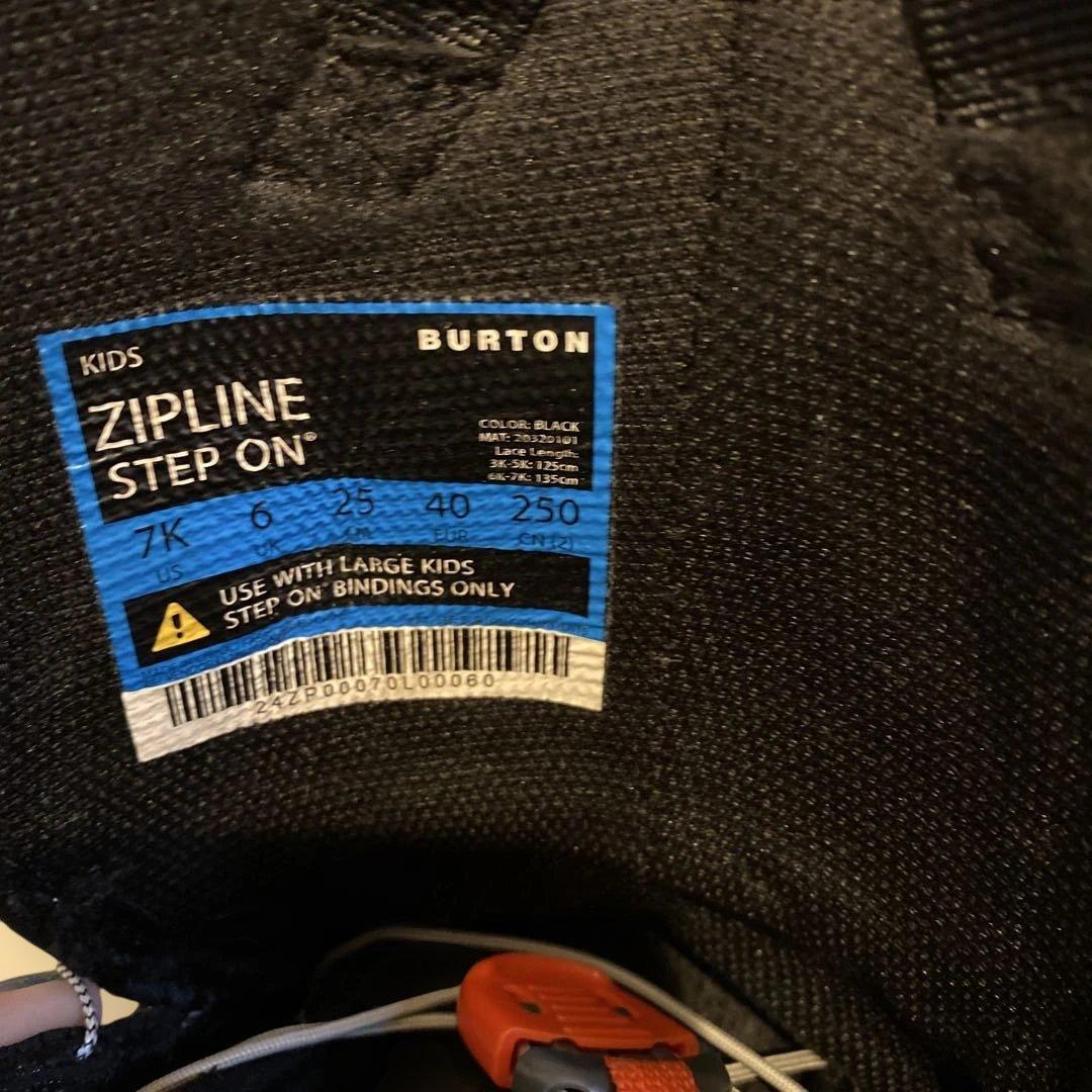 【25cm】 BURTON ZIPLINE STEPON キッズ バイン付き