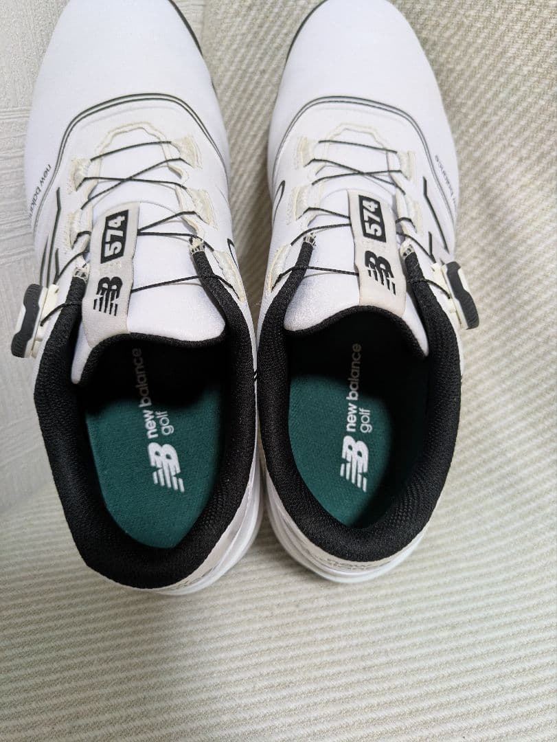 New Balance 574 ゴルフシューズ ホワイト