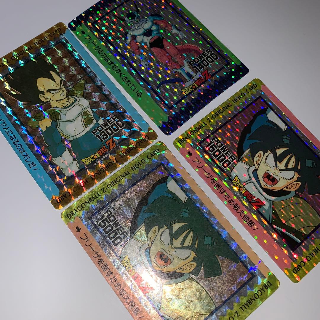 ドラゴンボールカードダス　オリジナルホロカード　ベジータ他　4枚