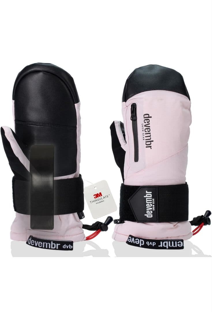 スキーグローブ　サイズL 紫色