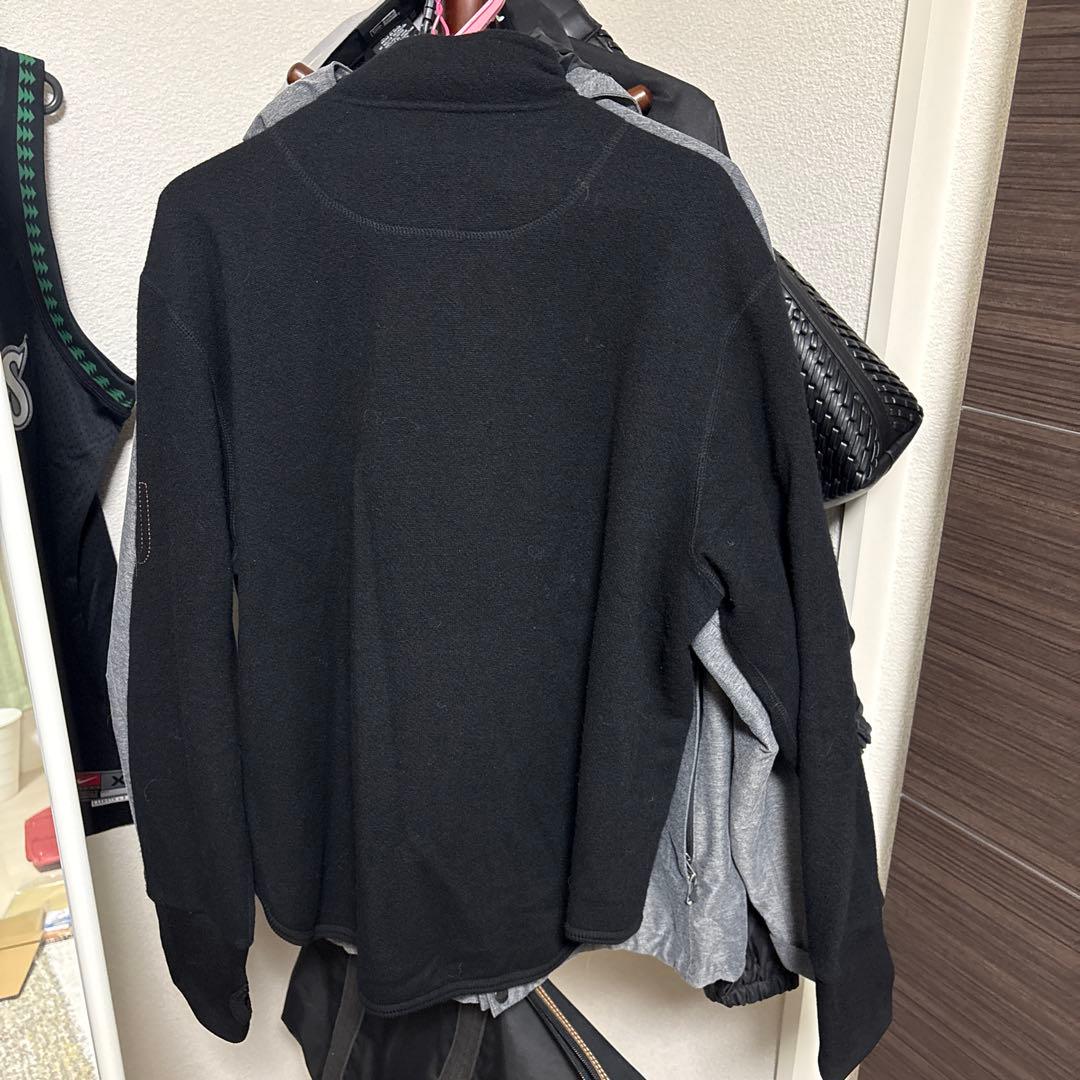 K’SMU ダブルジップアップニット　黒