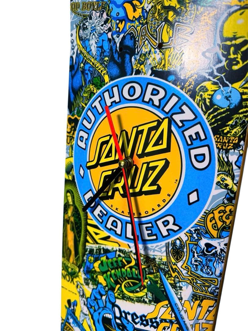 非売品　サンタクルズ　スケボー　デッキ　時計 30周年記念　santacruz