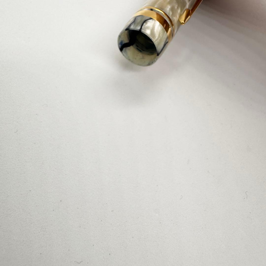 パーカー 万年筆 デュオフォールド　パール ブラック 18K センテニアル