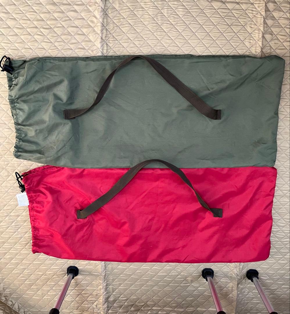 コールマン(Coleman) ツーウェイキャプテンチェア　2脚セット（赤・緑）