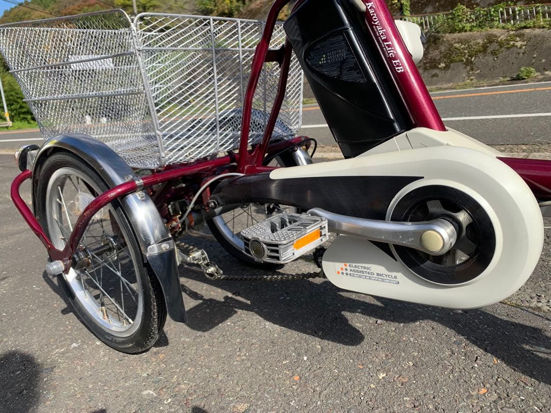 【動作確認済】送料無料 Panasonic 電動三輪自転車8.9Ah長押し4点灯