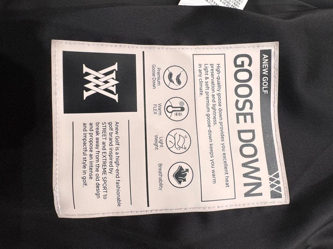 美USED ANEW GOLF メンズ プレイングダウンジャケット ベージュ