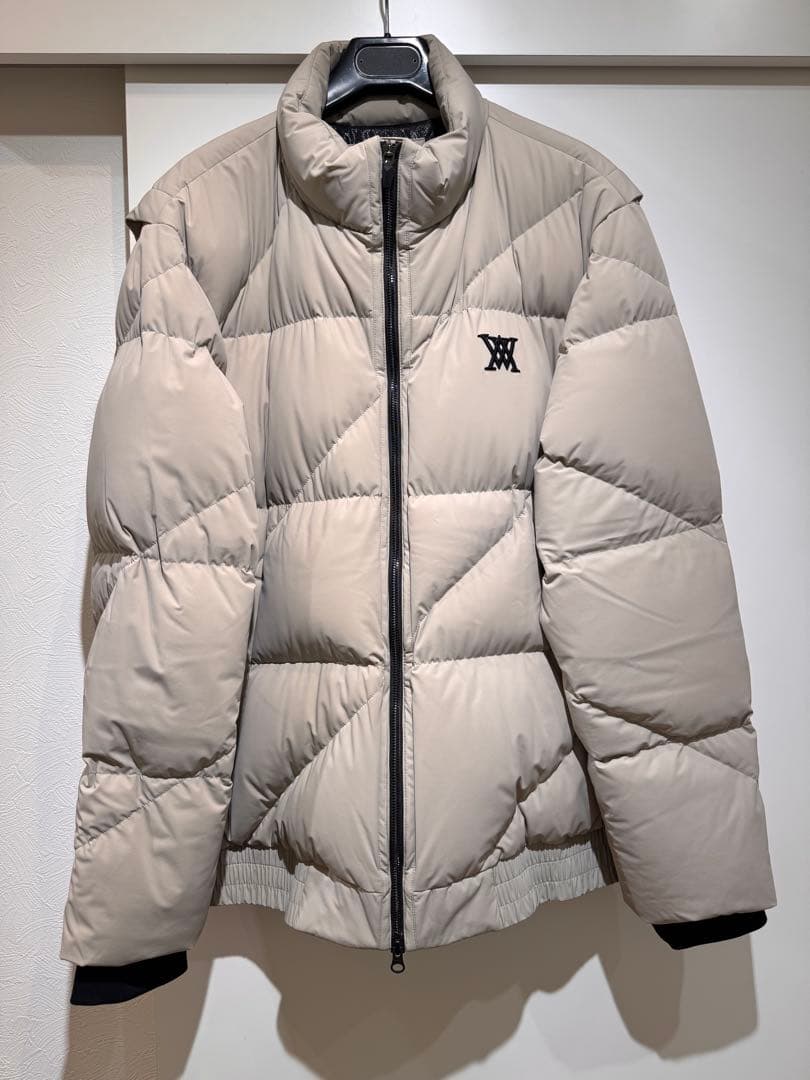 美USED ANEW GOLF メンズ プレイングダウンジャケット ベージュ
