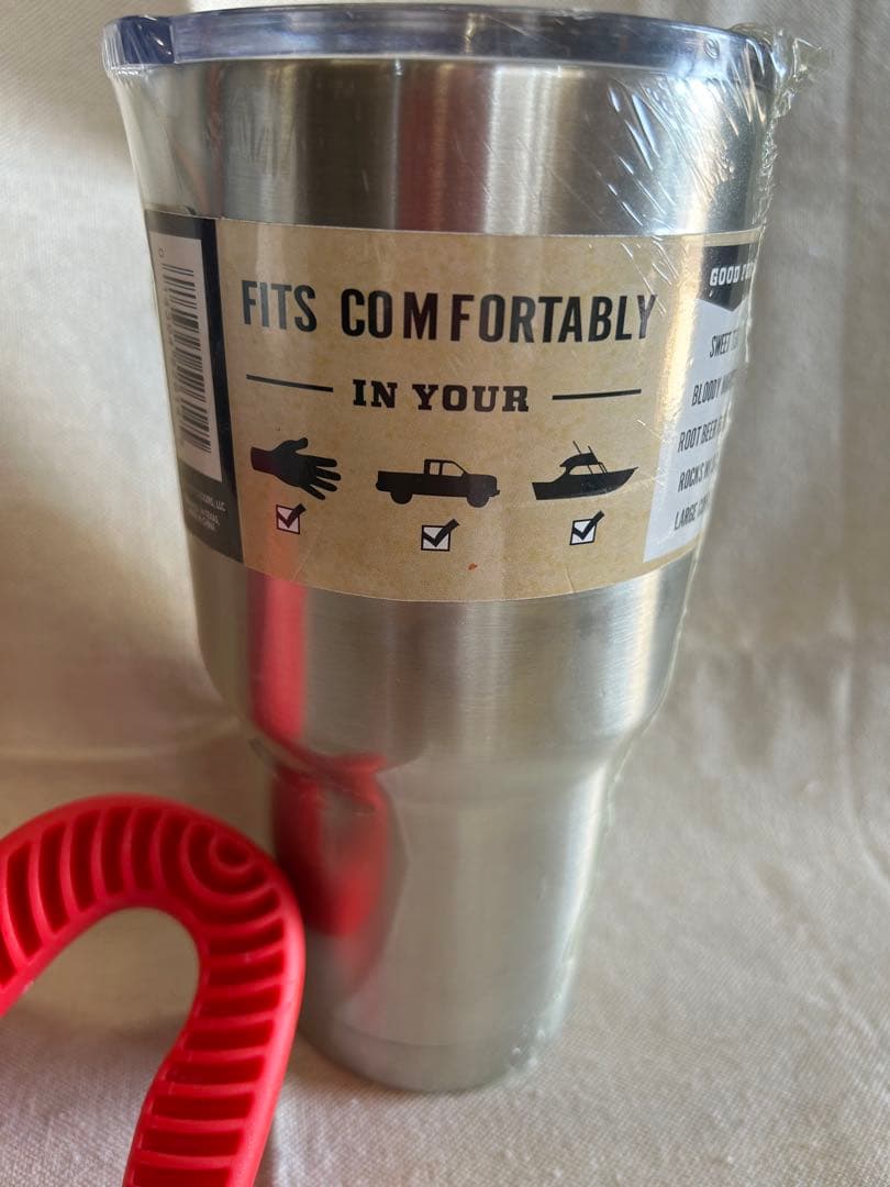 【新品】YETI ランブラー　タンブラー　30oz シルバー【ハンドル付き】