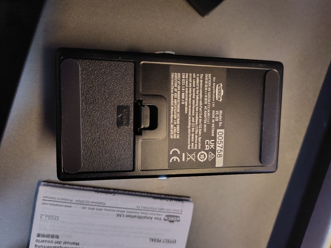 【ほぼ新品】vox VALVENERGY SILK DRIVE エフェクター