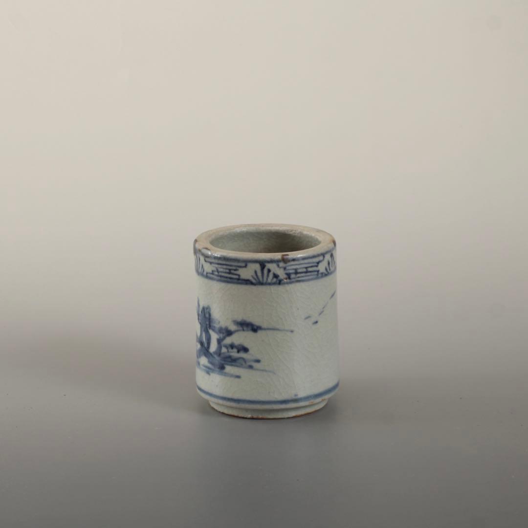 染付 筒碗 筒茶碗 筒盃 香炉 古美術 古染付 古道具 アンティーク 茶道具