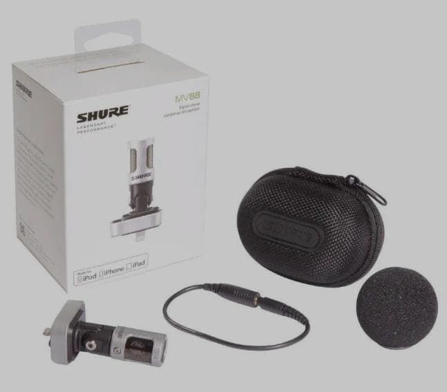 新品未使用 Shure MV88 iPhone iPad コンデンサーマイク