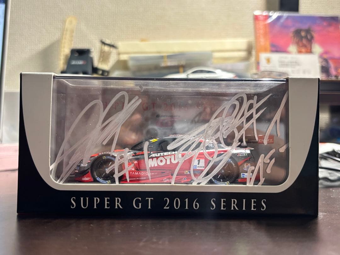 エブロ　1/43モチュールオーテックGT-R No.1 2016SUGO直筆入り