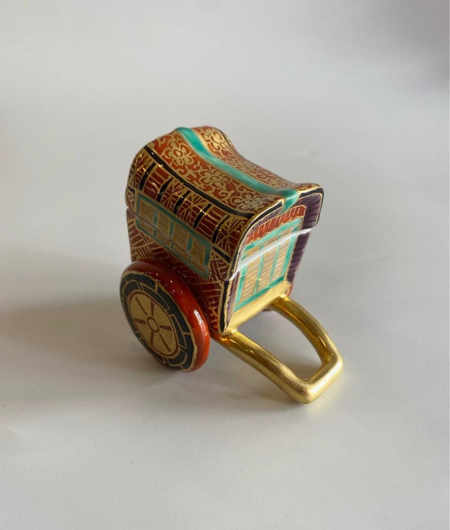 御所車香合　高野昭阿弥作　茶道具