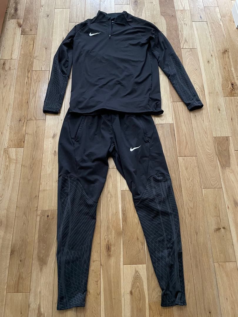 ナイキ ストライク　ドリルトップ セットアップ　ブラック　L
