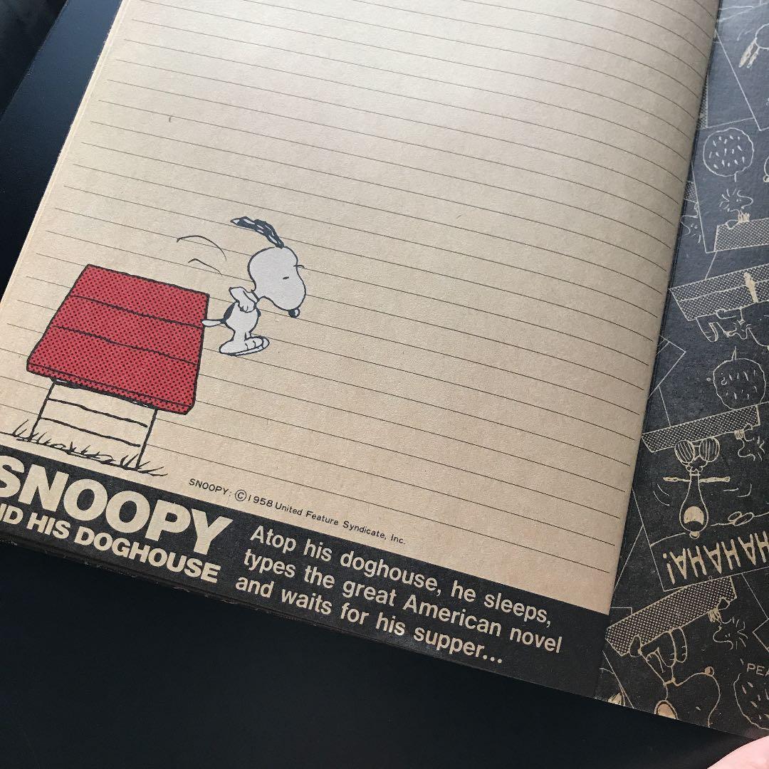 SNOOPY スヌーピー ノート 1990年代 廃番商品