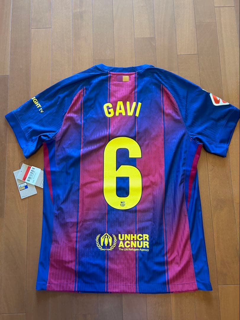 FCバルセロナ×エドシーラン オーセンティックユニフォーム　背番号6 ガビ