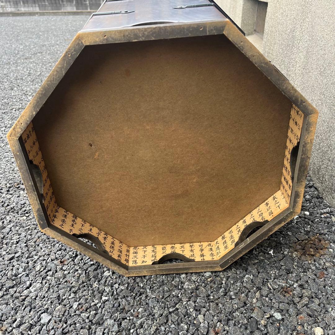 希少　アンティーク　李朝家具　八角箱　帽子入れ 収納箱　韓国美術