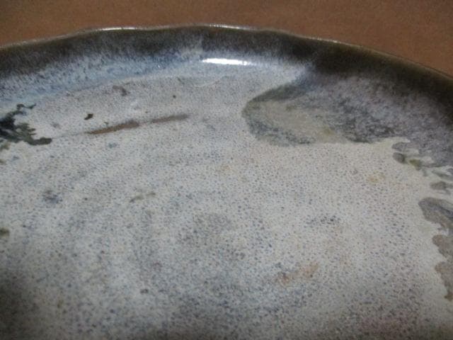 古唐津朝唐双耳古皿　古箱付き　I31-2