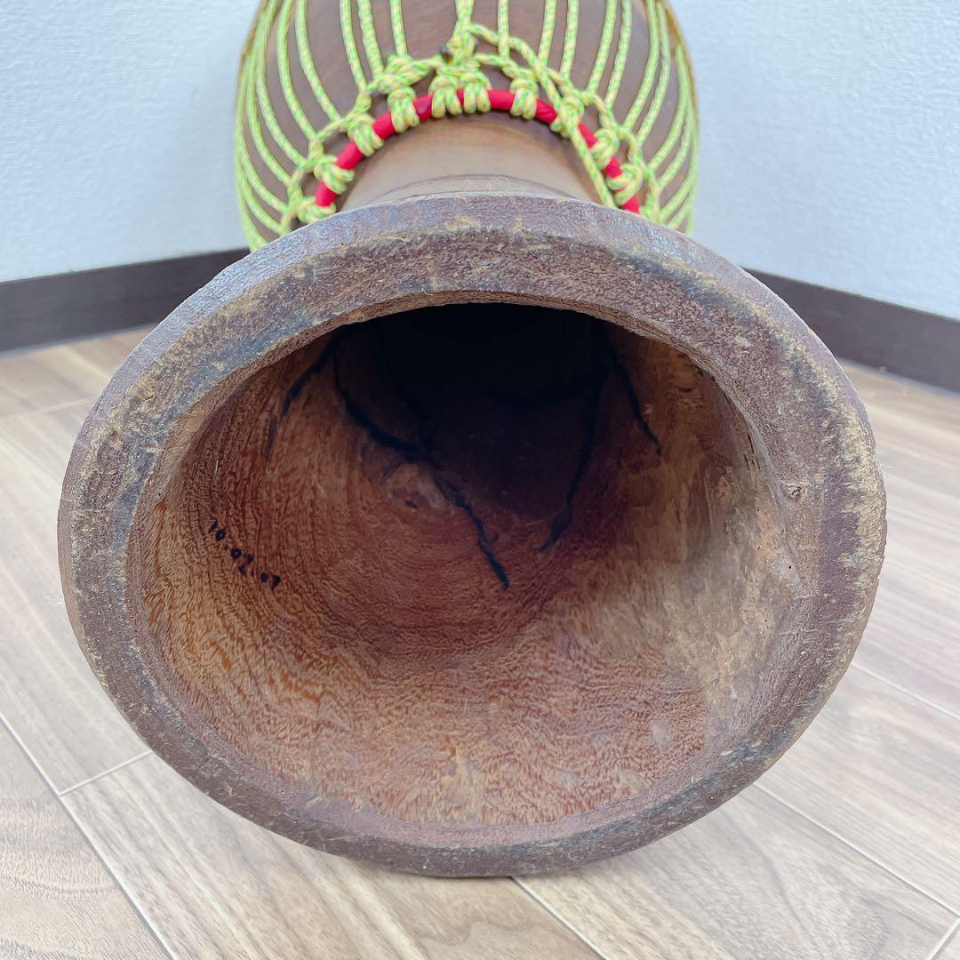民族楽器 ジャンベ アフリカ 打楽器 ケース付き