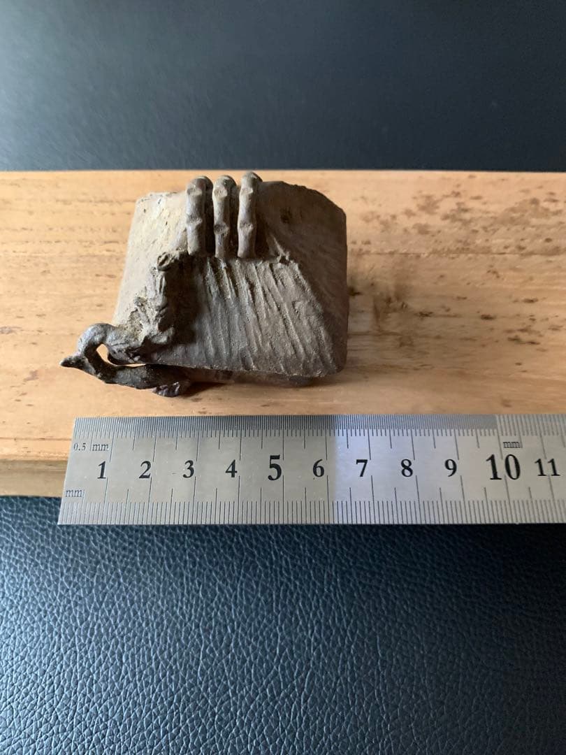 ミニチュア置物、ミニ盆栽に最適　和風インテリア　在銘あり　盆栽用添景物ミニ盆栽