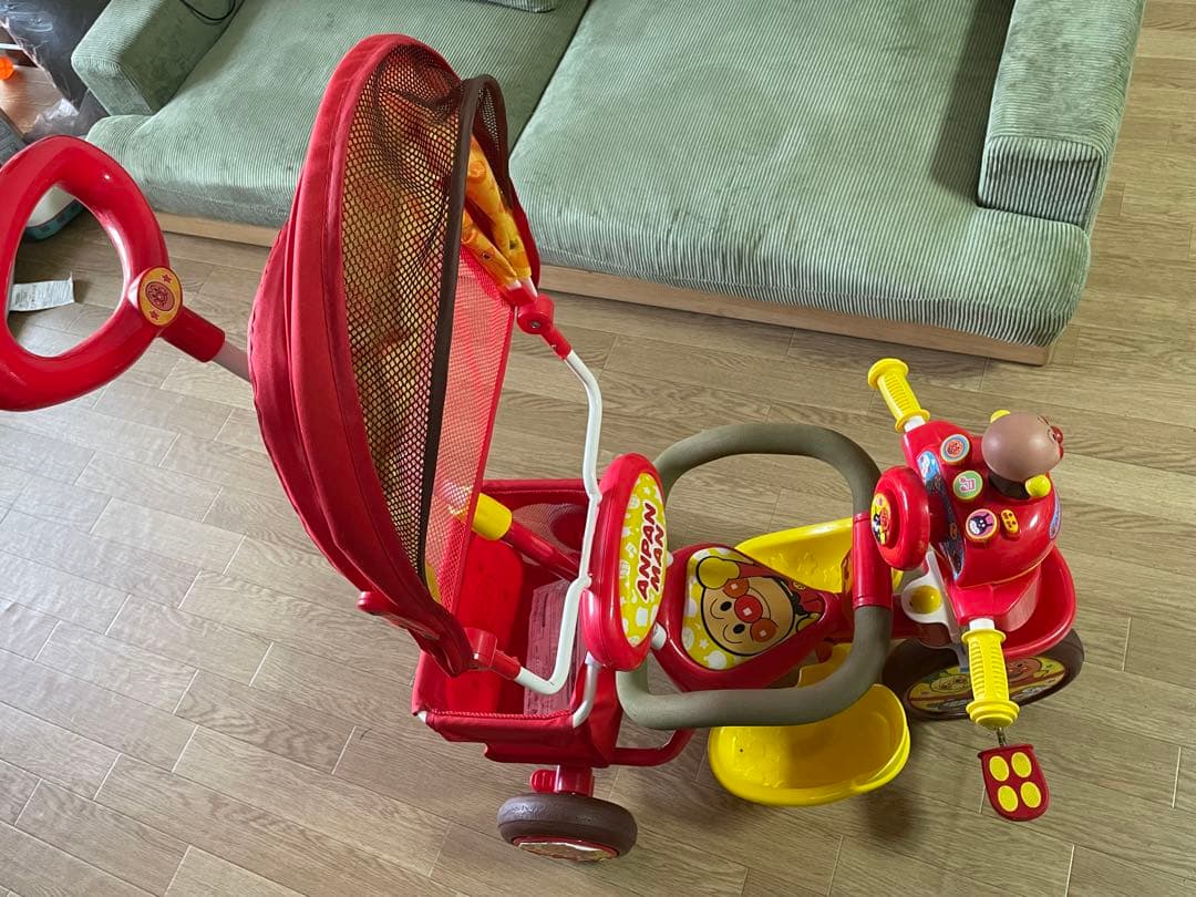 アンパンマン三輪車　デラックス　動作確認済　幼児　お散歩