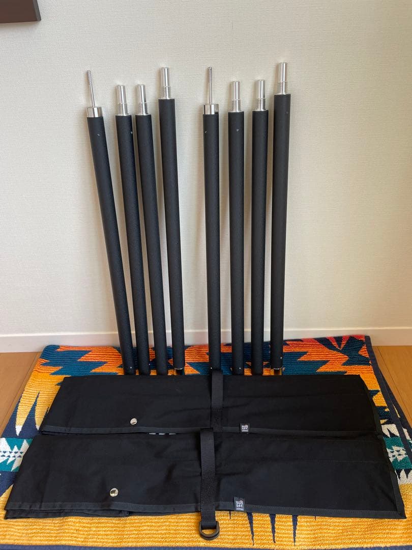 テント・タープ sunsetclimax Pole 2.4 Wrinkle Black