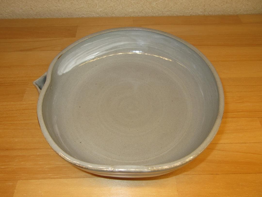 送料込【逢絢亭】茶道具 菓子鉢 京焼 刷毛目 片口の形 西村徳泉 共箱入り