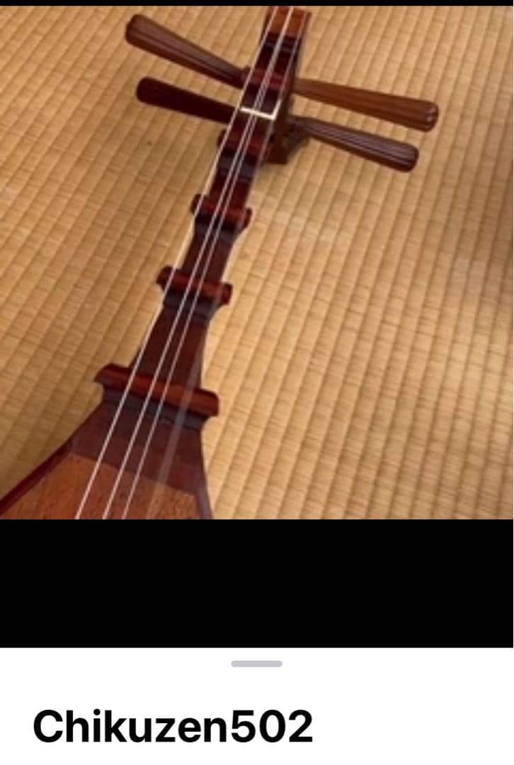 筑前琵琶　撥・架台付属