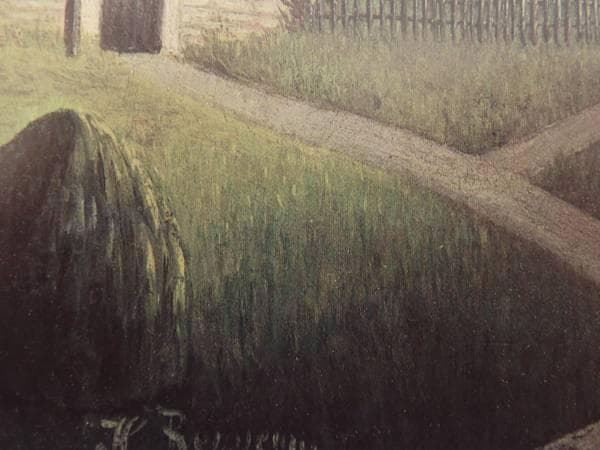 ルソー、農場、希少画集画、新品額装付