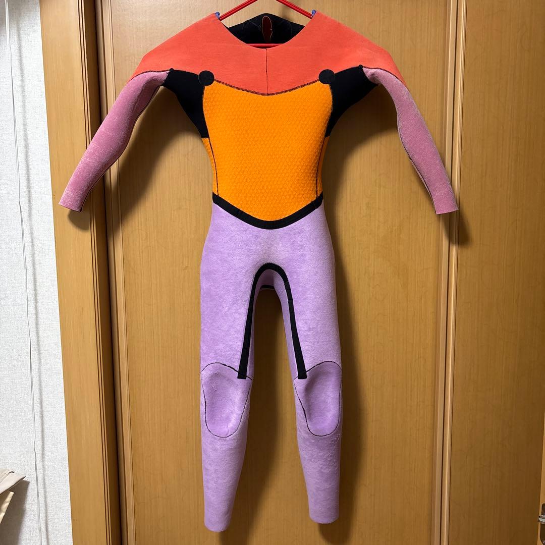 CYBER セミドライスーツ オレンジ/ブラック/ブルー　キッズサイズ150