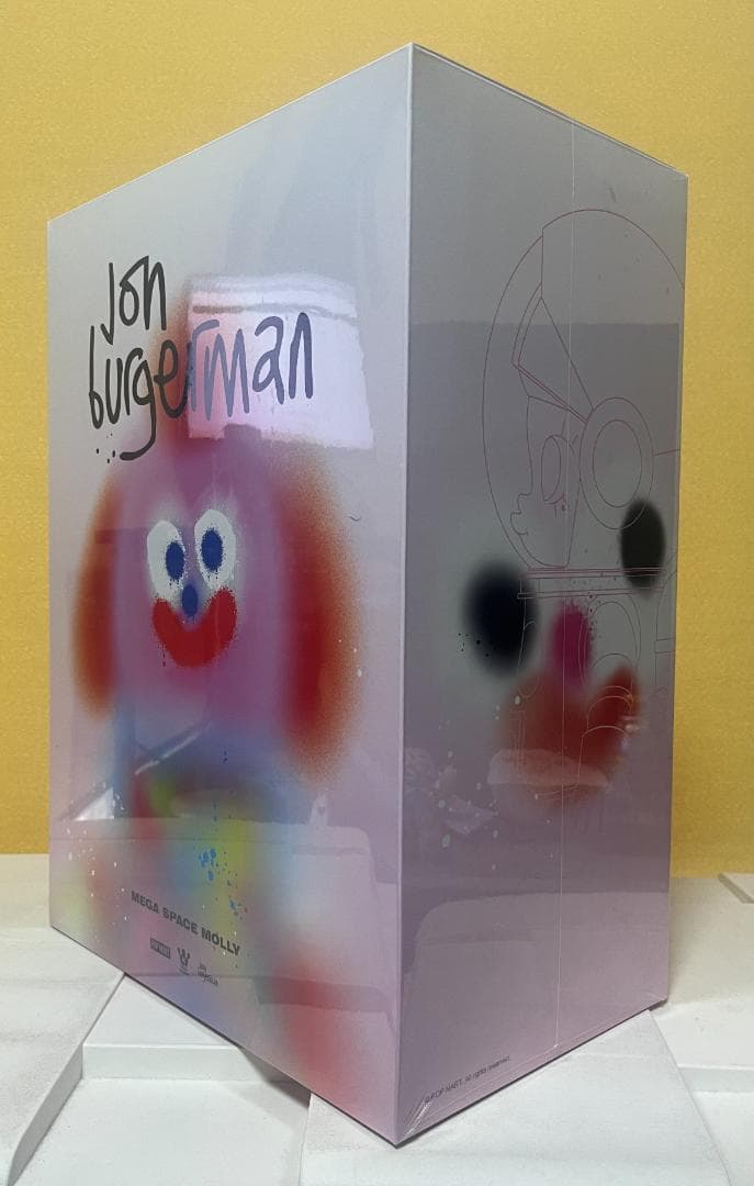 ポップマート メガスペースモリー 400% ジョン・バーガーマン シュリンク付