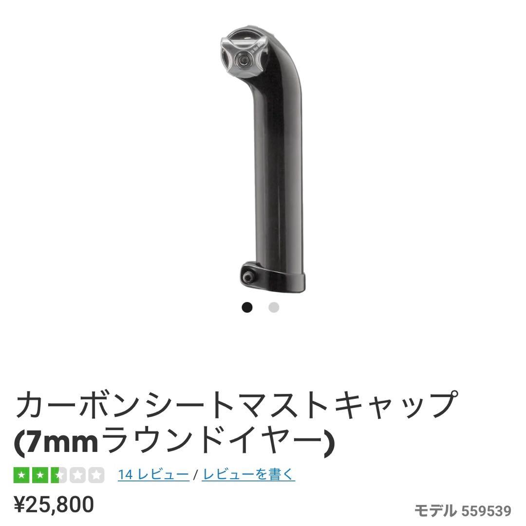 『ann』カーボンシートマスト キャップ トレック TREK 175mm