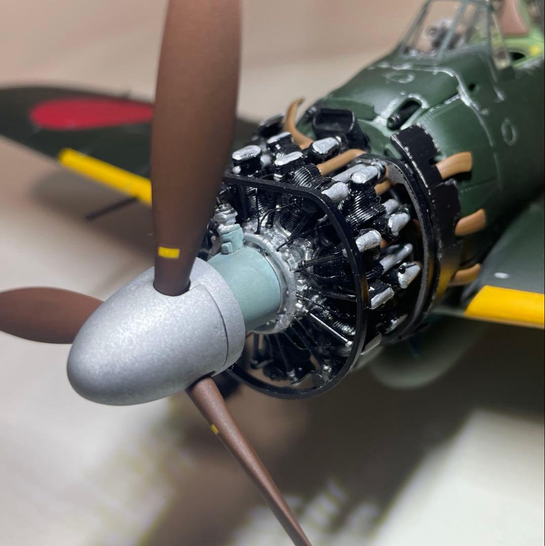 タミヤ零戦52型 1/32 プラモデル完成品