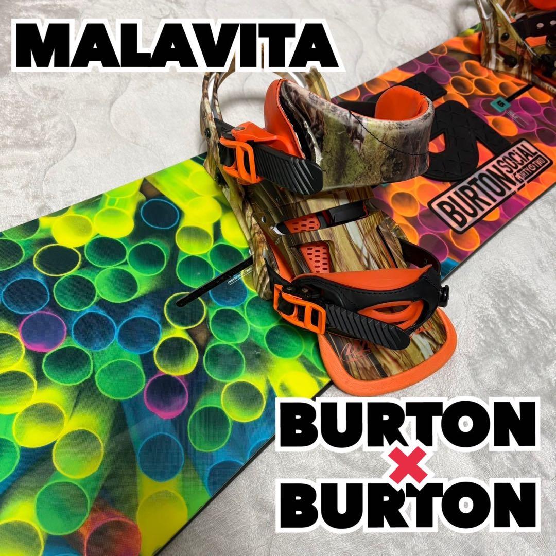 【限定】BURTON Social ×MALAVITA セット売り 142×S