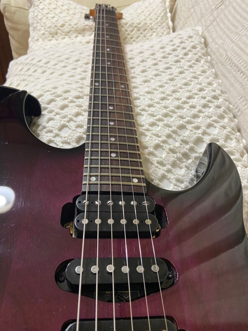 YAMAHA RGX 421D フロイドローズ トレモロ・パープル色でカッコいい