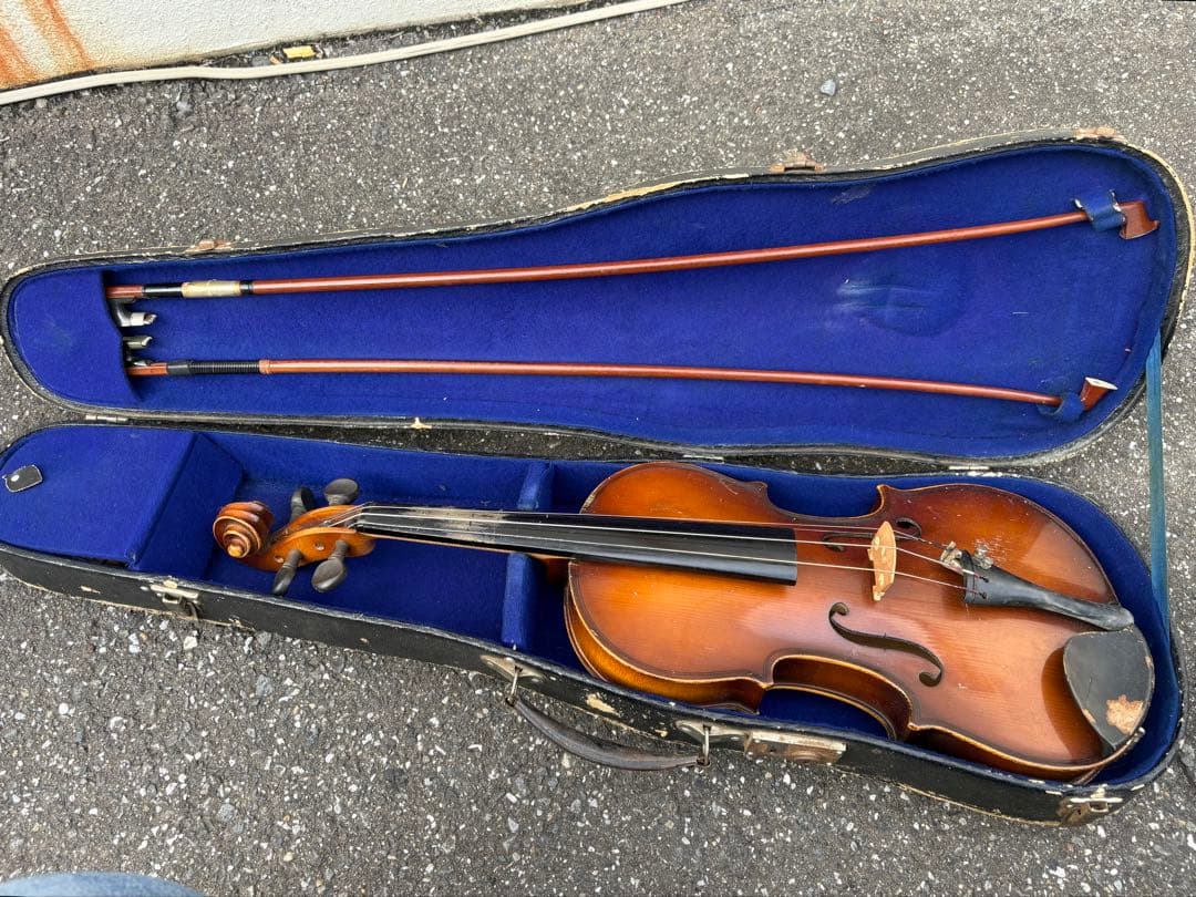 【現状品】バイオリン　ケース付き　年代物