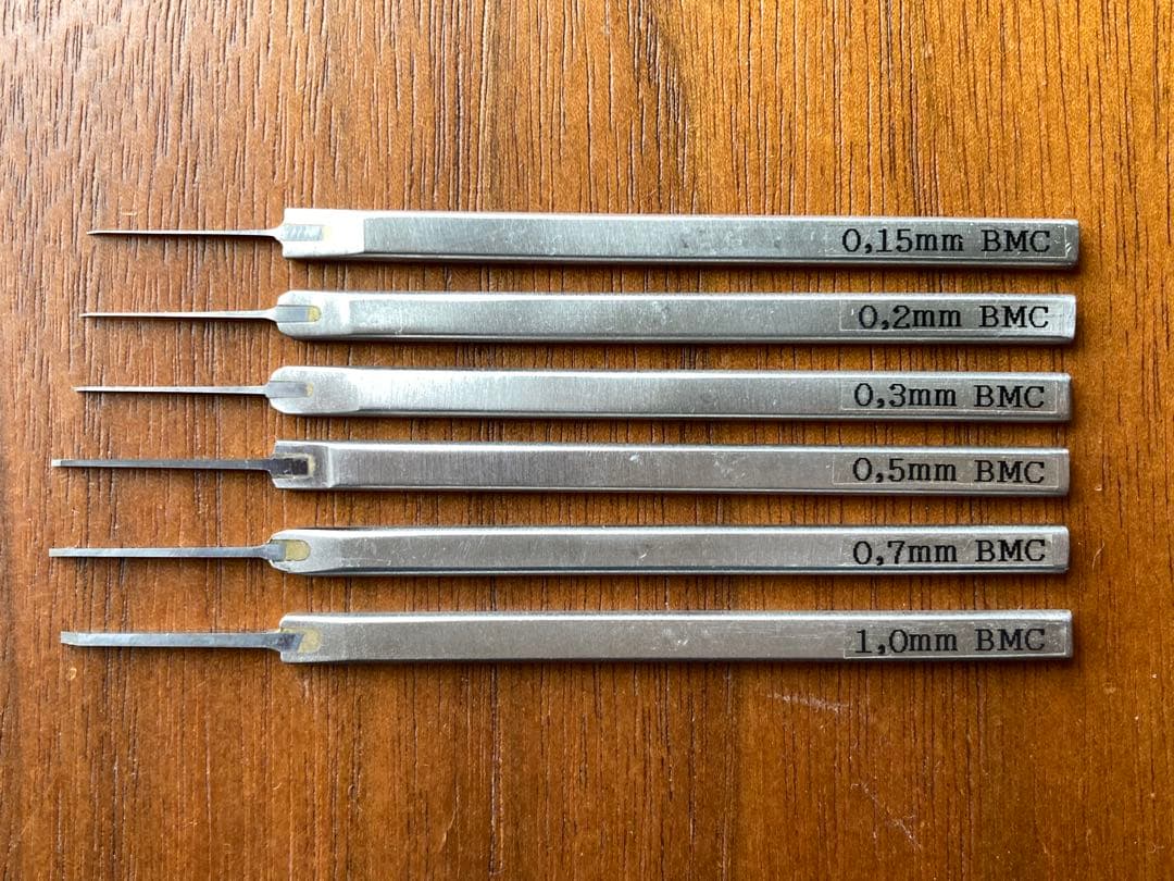 d*7様 スジボリ堂　BMCタガネ 6本セット