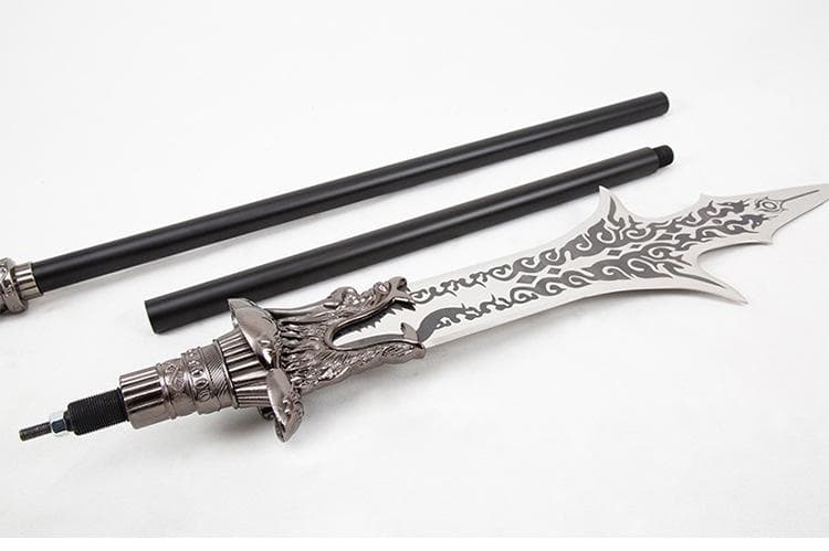 楊戬三尖両刃銃 日本刀 模造刀 居合刀 武士道 武蔵 鑑賞用 手鍛造打