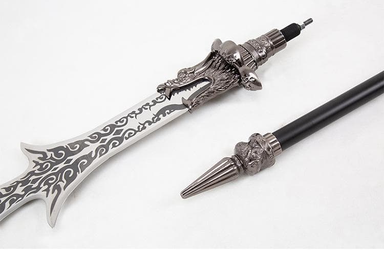 楊戬三尖両刃銃 日本刀 模造刀 居合刀 武士道 武蔵 鑑賞用 手鍛造打