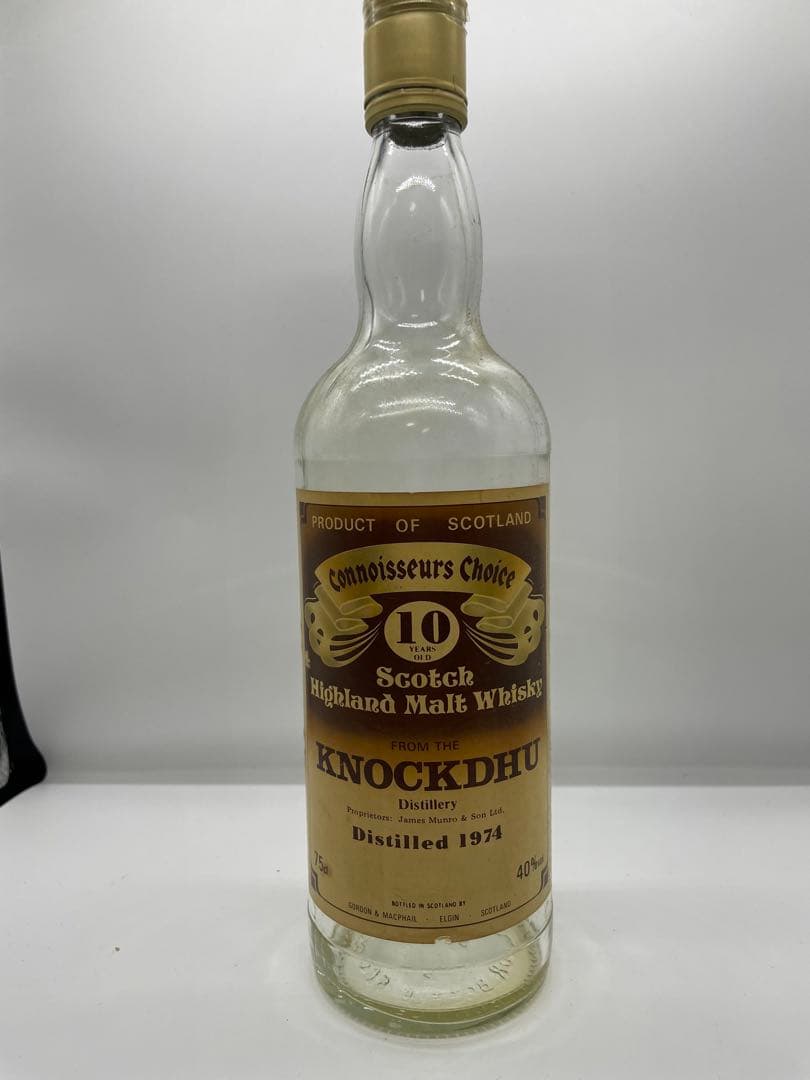 Knockdhu 1974 10y Connoisseurs Choice 空瓶
