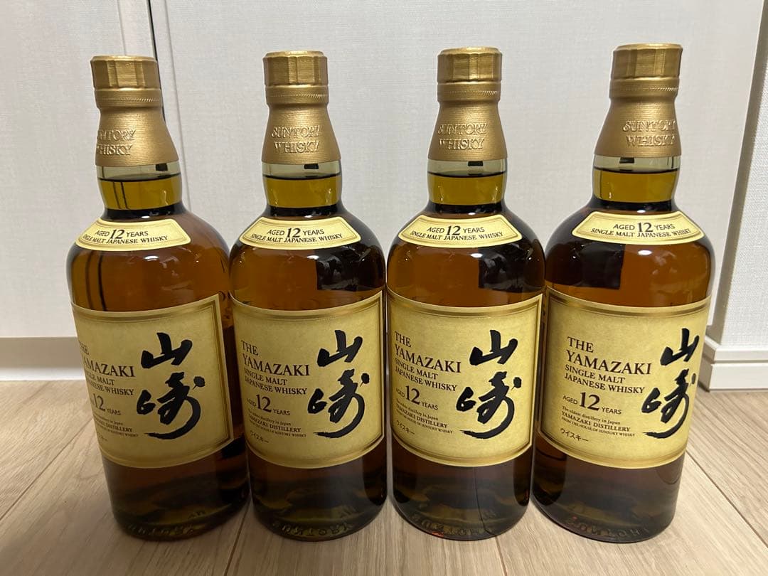 【4/1値上げ】サントリー　ウイスキー　山崎12年　700ミリ　4本セット