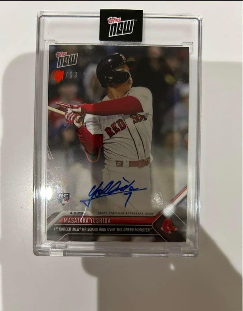 topps now 吉田正尚　ルーキーオート