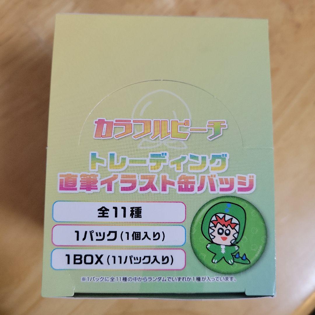 直筆缶バッジ　ツリービレッジ　カラフルピーチ　からぴち　缶バッジ　箱推し