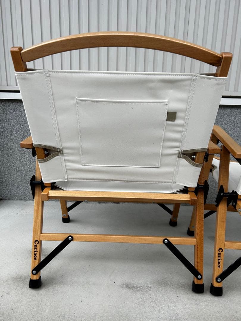 Curiace キュリアス ワンタッチ ローチェア 2脚セット　折りたたみ　イス