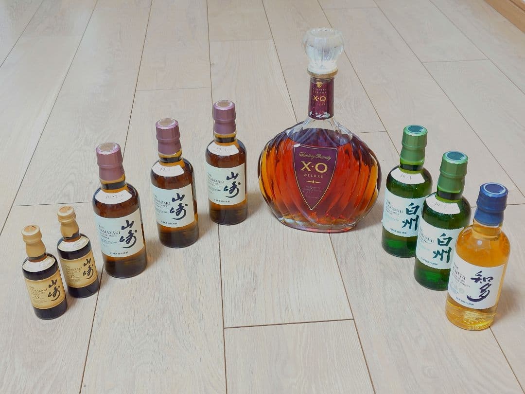 【未開栓】ウイスキー、ブランデーセット X.O. 山崎 白州 知多