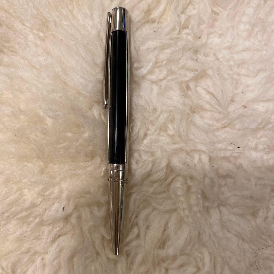 デュポン　黒のメタルボールペン