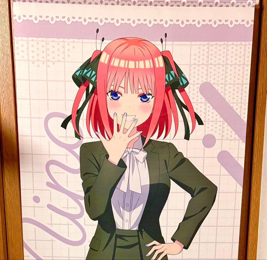 五等分の花嫁　タペストリー　中野二乃　五等分の花嫁検定　等身大タペストリー