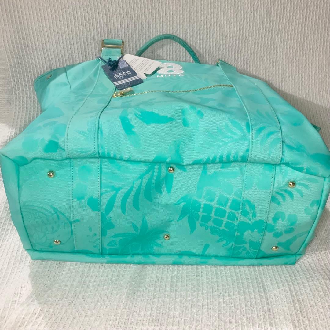 未使用◎muta ゴルフ BIG トート ロッカーバッグ ハイビスカス グリーン