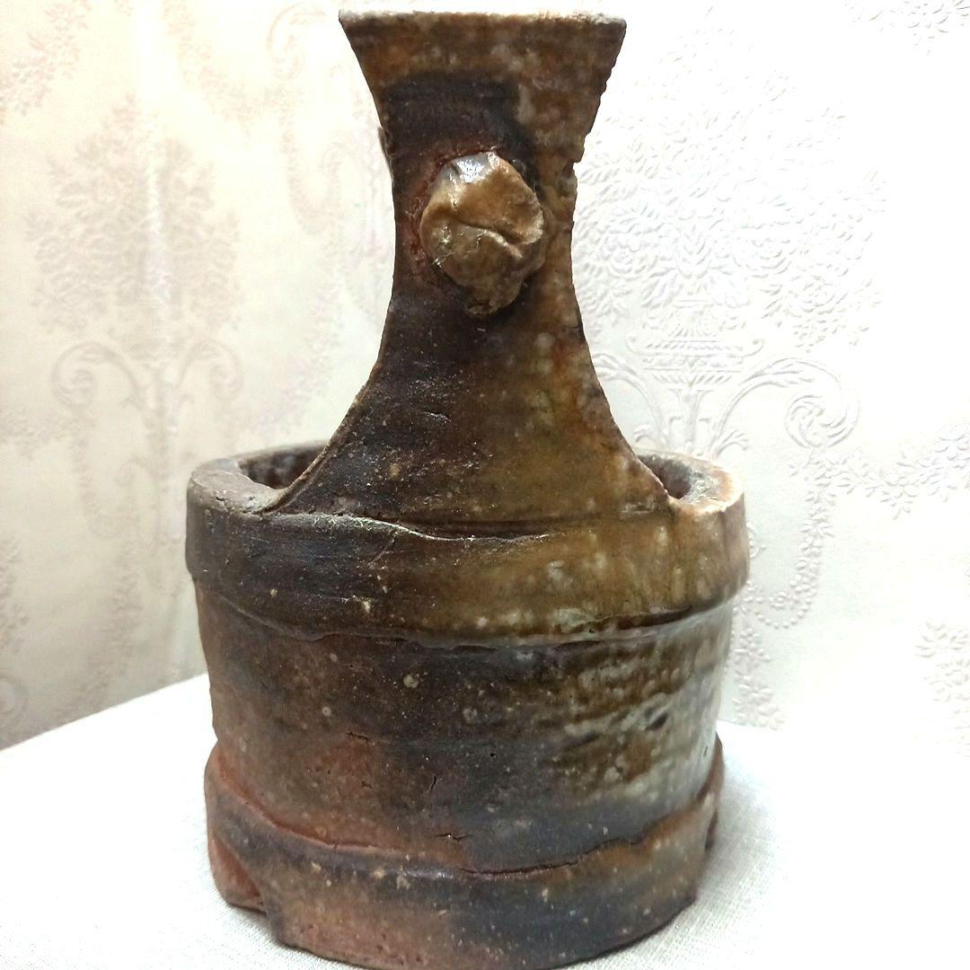 信楽焼　花入　幻窯　神崎紫峰